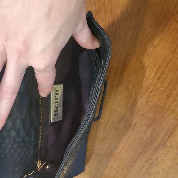 Like NEW Python skin Beirn clutch crossbody - Picture 7 of 10